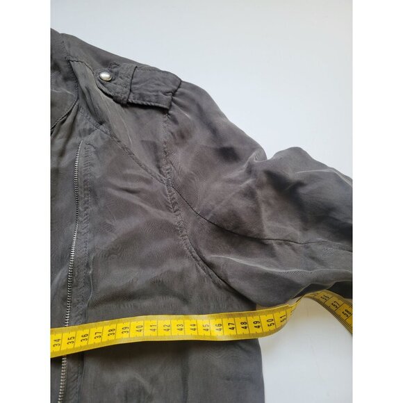 Blank NYC Olive Green Lightweight  Zipper Jacket Size S Pockets Casual 90s Modo - Picture 9 of 12